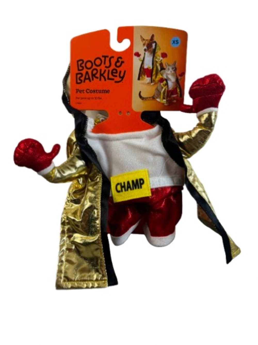 Boots & Barkley Gold and Red Pet Boxer Costume